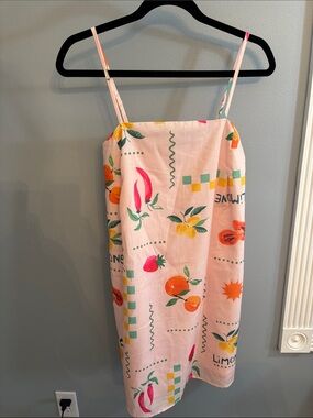 Petal & Pup Pink Tropical Fruit Print Mini Dress